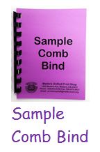 Sample Comb Bind 